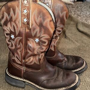 Ariat Dark Brown Western Heeled Boots